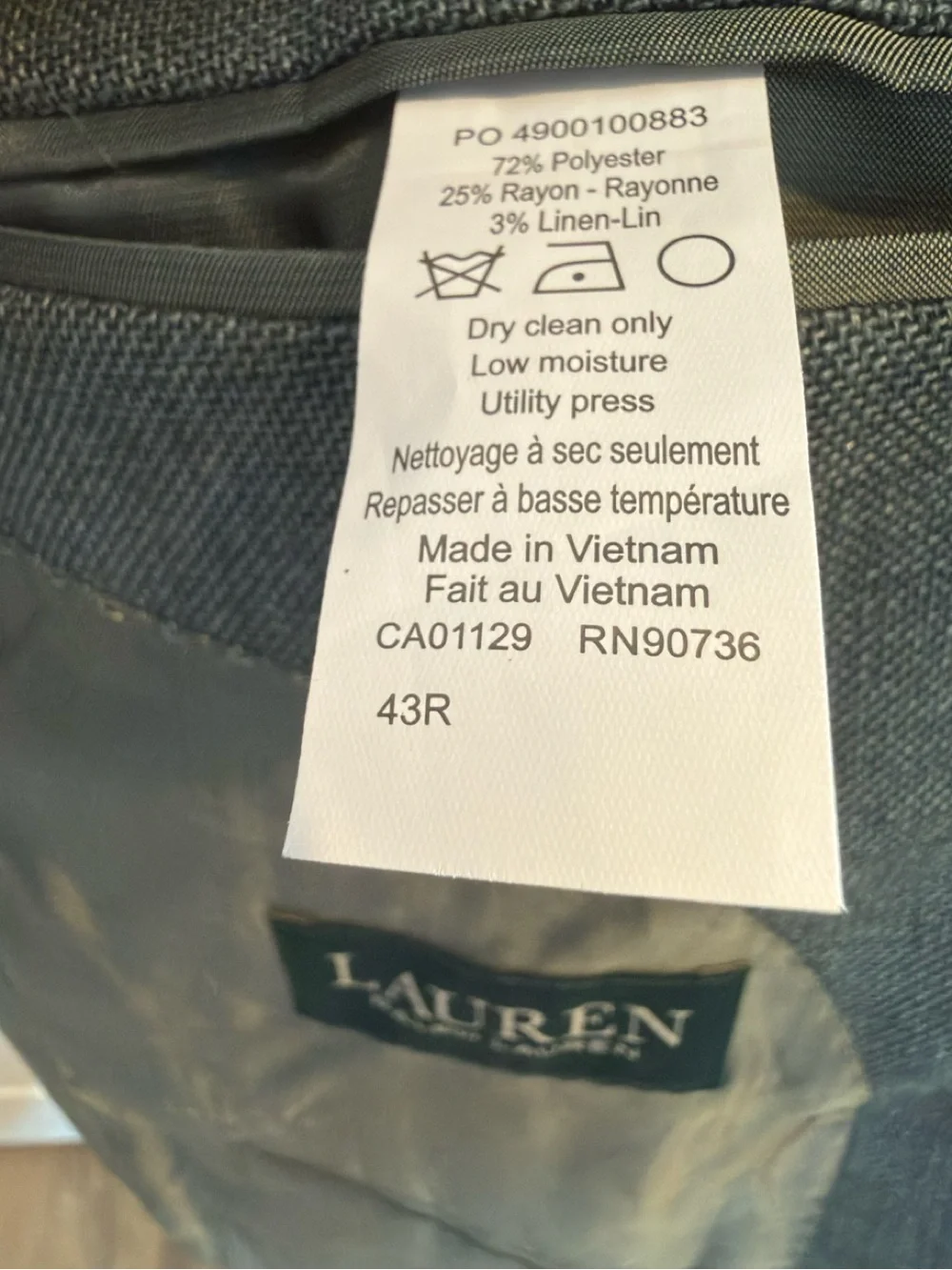 Ralph Lauren Green Linen blend Two-Button Sport Coat